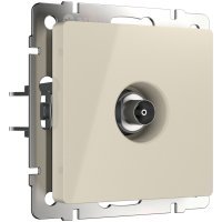 ТВ розетка проходная Werkel W1184003 4690389155819 Встраиваемые механизмы слоновая кость
