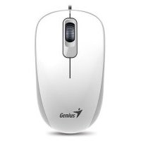 Мышь Genius Mouse DX-110 (31010009401) White DX-110 ( Cable, Optical, 1000 DPI, 3bts, USB ) White (31010009401)