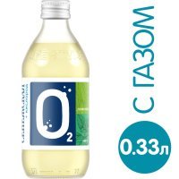 Напиток Сенежская + Кислород со вкусом Лемонграс 330мл Вода минеральная Сенежская + Кислород со вкусом Лемонграс негазированная стекло 0.33 л