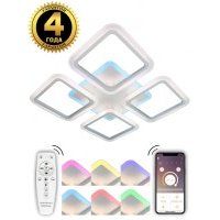 Потолочная светодиодная люстра с пультом и RGB подсветкой Natali Kovaltseva HIGH-TECH LED LAMPS HIGH-TECH LED LAMPS 82004