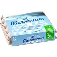 Яйца куриные Волжанин белые С1 20шт