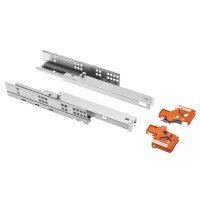 Направляющие MODERN SLIDE L-300 полного выдвижения для деревянных ящиков с выталкивателем (Push to open)