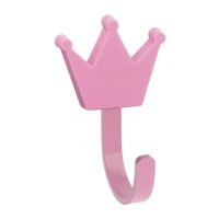 Крючок мебельный WM-CROWN корона, розовый 