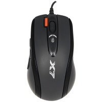 Мышь проводная A4TECH X-718BK чёрный USB 