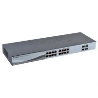 Коммутатор D-LINK DGS-1210-20 управляемый 16 портов 10/100/1000Mbps 4x combo UTP/SFP