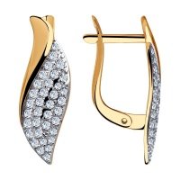 Серьги SOKOLOV из золота с фианитами 028167