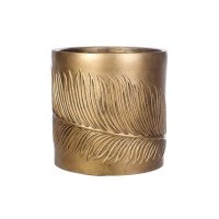 Цветочное кашпо Idealist Lite LEAF-R-37-GLD 39,8 л золотистое 1 шт. Лист