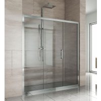 Душевая дверь в нишу Kubele DE019D3-CLN-CH 160 см, профиль хром DE019D3-CLN-CH-160х200
