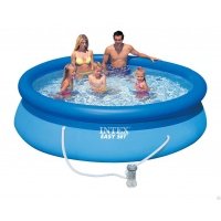 Бассейн надувной круглый EASY SET, 457х84см, фильтр-насос, 28158NP EASY SET 45784 28158NP