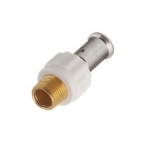 Муфта НР, ПВДФ пресс (белая), 26x3/4", HENCO 17PKW-2605