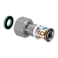 Штуцер Uponor S-Press Plus 20-G1/2"НГ с накидной гайкой 