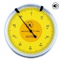 ASIMETO 422-13-2 Индикатор часового типа ИЧ 0-5 мм, 0,01 мм, с горизонтальным расположением шкалы 