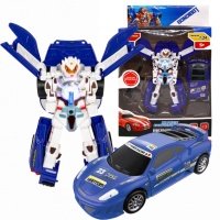 Трансформер 2в1 BONDIBOT. Робот-автомобиль 2в1 робот-автомобиль синий, со светом и звуком, в коробке 22x32x8,5 см