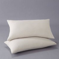Комплект из 2 чехлов на Подушку из замши 50 x 30 см бежевый 