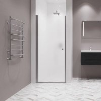 Душевая дверь в нишу Kubele DE020 65, профиль матовый хром, стекло матовое DE020D601-MAT-MT-65х200