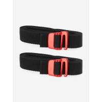 Стропа багажная с пряжкой Outventure, 2 шт., 150 см, Черный, размер Без размера Strap with Hook 20mm 1.5 m long