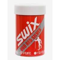 Мазь держания Swix V60 Red/Silver, 0/+3 °C, Красный, размер Без размера V60 Red/Silver Мазь держания 0/+3C, 45гр