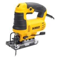 электролобзик DEWALT DWE349-KS 650Вт DWE349-KS с верхней рукояткой, 650 Вт, маятник, 85 мм, 500-3200 ход/мин, кофр
