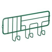 вешалка настенная Infinity с 3 крючками 25х3х10см зеленая 