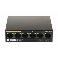 Коммутатор D-Link DSS-100E-6P/A1A (черный)