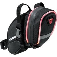 Подседельная сумка с подсветкой Topeak (красный черный) Aero Wedge iGlow TIG-AW02