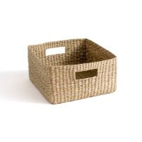 Корзина LA REDOUTE INTERIEURS Из плетеного гербария Nov единый размер бежевый