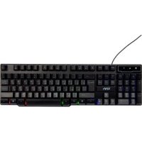 Клавиатура HIPER чёрная, 104кл, JIS, USB, мембранная, RGB подсветка KG101 Lagoon