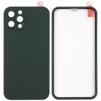 Защитный комплект Red Line 360° Full Body для iPhone 12 Pro Max (чехол+стекло), зеленый 