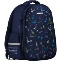 Рюкзак-капсула с эргономичной спинкой Sport Pattern. Самокаты, синий 