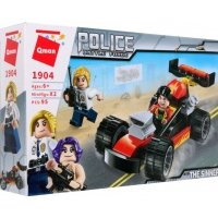 Конструктор Police, 95 деталей, 2 фигурки 