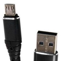 Дата-кабель mObility USB – microUSB, 3А, тканевая оплетка, черный УТ000024532 УТ000024532