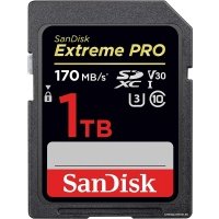 Карта памяти SanDisk SDXC 1TB Extreme Pro UHS-I V30 U3 170 Mb/s