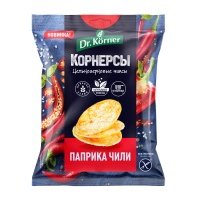 Чипсы Dr. Korner цельнозерновые с паприкой и чили 