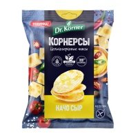 Чипсы Dr. Korner цельнозерновые с сыром начо 