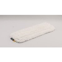 МОП плоский, 40х13 см, микрофибра, ухо+карман, белый, крупнопетлевой