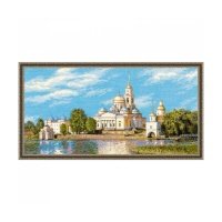 1457 Набор для вышивания Riolis 'Нилова Пустынь', 60*30 см