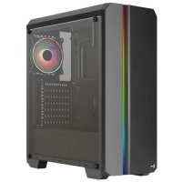 Корпус ATX AeroCool 4711099472291 черный, без БП, 2*USB3.0, 2*USB2.0, audio GENESIS-A-BK-v2