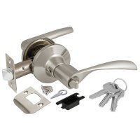 ручка-защелка AJAX Knob 6010 SN-E матовый никель ключ/фиксатор 