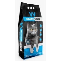 Наполнитель Wonder White Unscented Natural без ароматизатора комкующийся бентонит 10кг 
