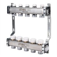 Коллекторная группа Valtec 1"x3/4" 7 выходов евроконус VTc.582.EMNX.0607 