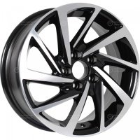 Колесный диск KDW KD1530 6x15/5x100 D57.1 ET38 Black_Front_Polished