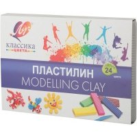 Пластилин Луч Классика 480г 24 цвета
