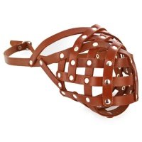 Collar Намордник мягкий №4, коричневый 