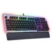 Клавиатура Thermaltake GKB-KB5-BLSRRU-01 USB, RGB, кабель 1.8м, серебристая Argent K5