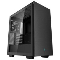 Корпус eATX Deepcool черный, без БП, боковая панель из закаленного стекла, 2*USB 3.0, audio CH510