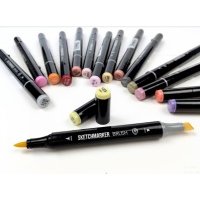 Маркер двухсторонний на спиртовой основе Sketchmarker Brush