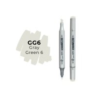 Маркер двухсторонний на спиртовой основе Sketchmarker Цвет Серо-зеленый 6