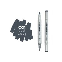 Маркер двухсторонний на спиртовой основе Sketchmarker Цвет Прохладный серый 1 