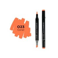 Маркер двухсторонний на спиртовой основе Sketchmarker Brush Цвет Коралловый