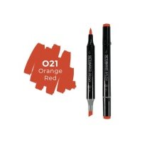 Маркер двухсторонний на спиртовой основе Sketchmarker Brush Цвет Оранжево-красный